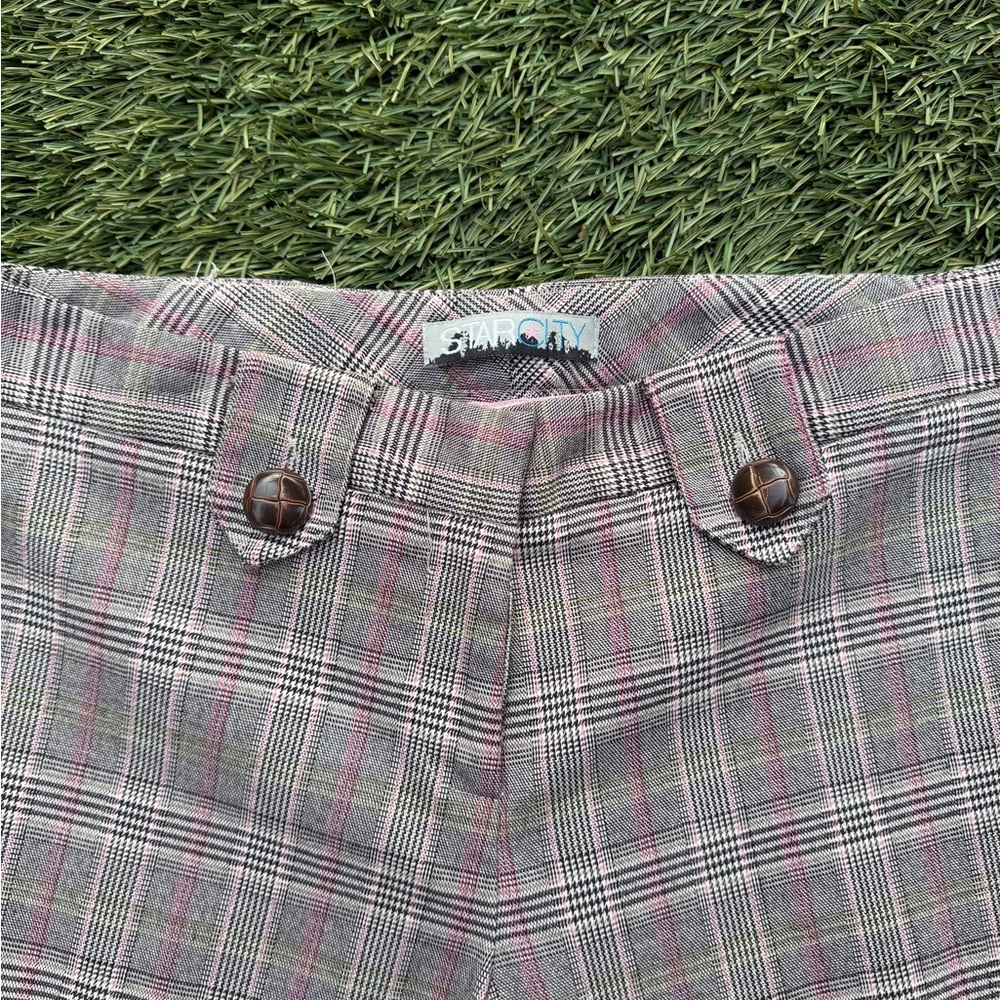 Star City Pink and Black Plaid Pants